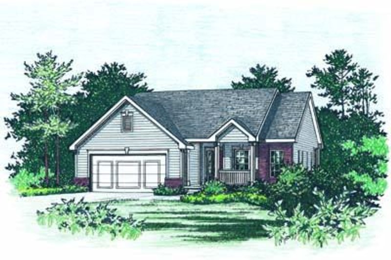 House Design - Traditional Exterior - Front Elevation Plan #20-1320