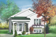 Cottage Style House Plan - 2 Beds 1 Baths 861 Sq/Ft Plan #25-121 