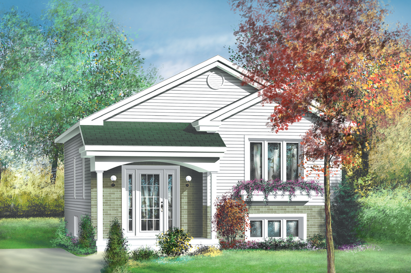 Cottage Style House Plan - 2 Beds 1 Baths 861 Sq/Ft Plan #25-121