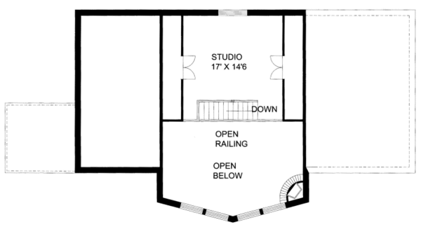 Craftsman Floor Plan - Upper Floor Plan #117-650