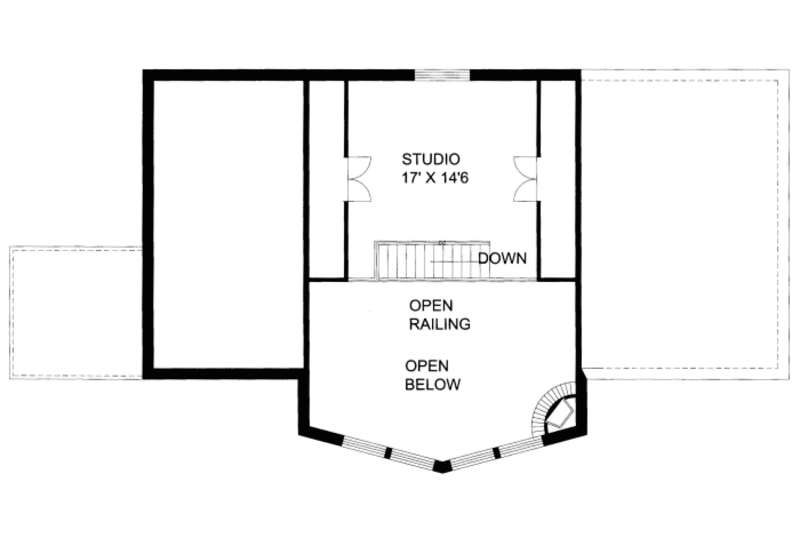 Architectural House Design - Floor Plan - Upper Floor for Craftsman House Plan #117-650 - 3 bed, 3 bath