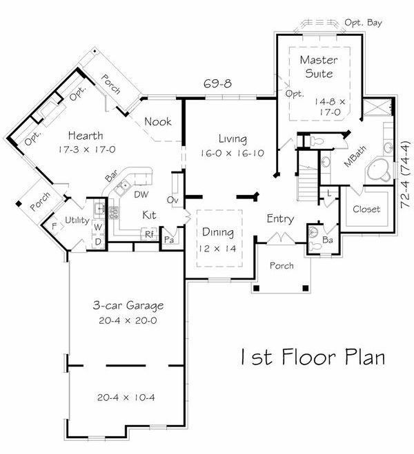 Floor Plan - Main Floor Plan #329-381