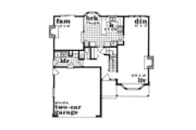 European Style House Plan - 4 Beds 2.5 Baths 2018 Sq/Ft Plan #47-451 