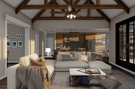 Interior - Family Room 1 for European House Plan #923-16 - 4 bed, 4 bath