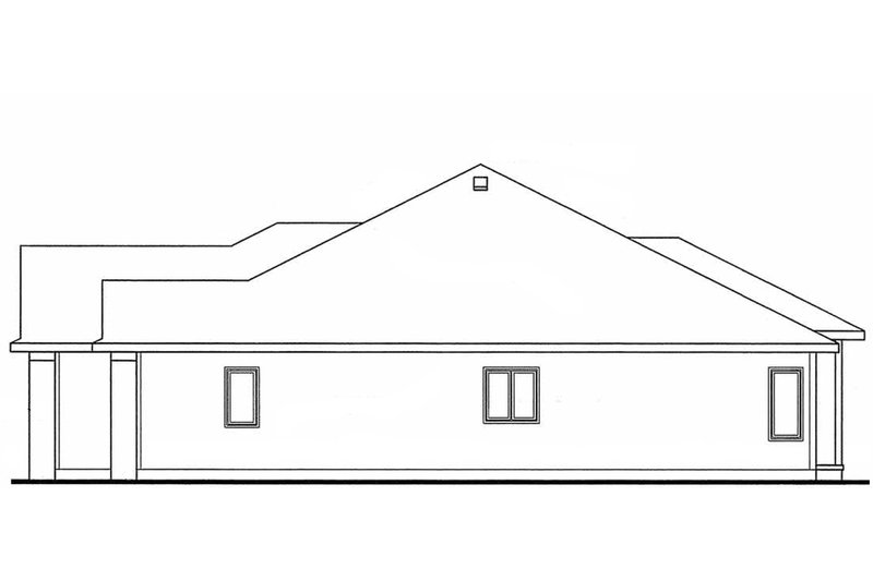 Home Plan - Right Side Elevation