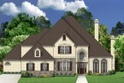 European Style House Plan - 4 Beds 4 Baths 3921 Sq/Ft Plan #84-423 