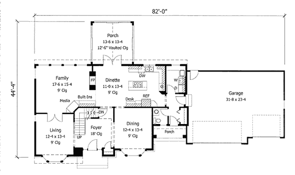 Traditional Floor Plan - Main Floor Plan #51-143