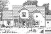 Traditional Style House Plan - 4 Beds 4 Baths 2922 Sq/Ft Plan #6-196 
