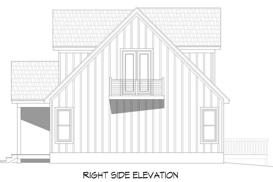 Exterior - Other Elevation 1 for Country House Plan #932-573 - 4 bed, 3 bath