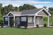 Traditional Style House Plan - 1 Beds 1 Baths 625 Sq/Ft Plan #1106-25 