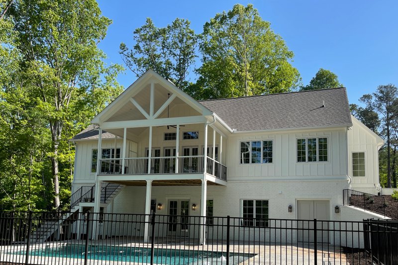 Architectural House Design - Exterior - Rear Elevation for Farmhouse House Plan #437-129 - 3 bed, 3.5 bath