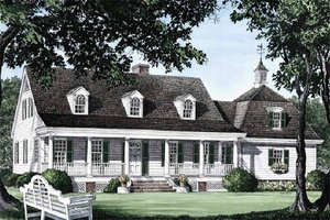 Country Exterior - Front Elevation Plan #137-109