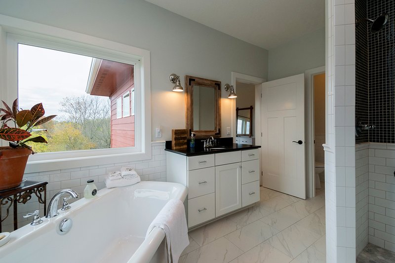 Architectural House Design - Interior - Master Bathroom 1 for Ranch House Plan #70-1464 - 2 bed, 2 bath