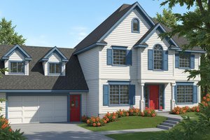 Traditional Exterior - Front Elevation Plan #100-227