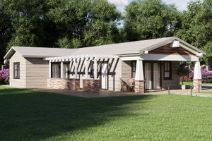 Craftsman Exterior - Front Elevation Plan #1106-95