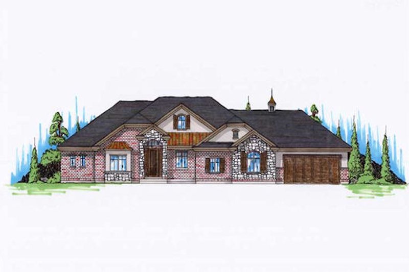 House Plan Design - Traditional Exterior - Front Elevation Plan #5-292
