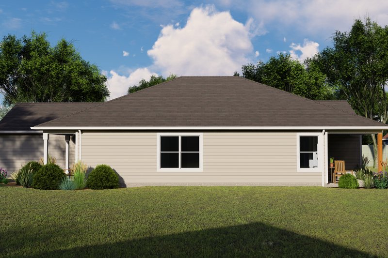 House Design - Exterior - Other Elevation for Ranch House Plan #1064-40 - 3 bed, 2 bath