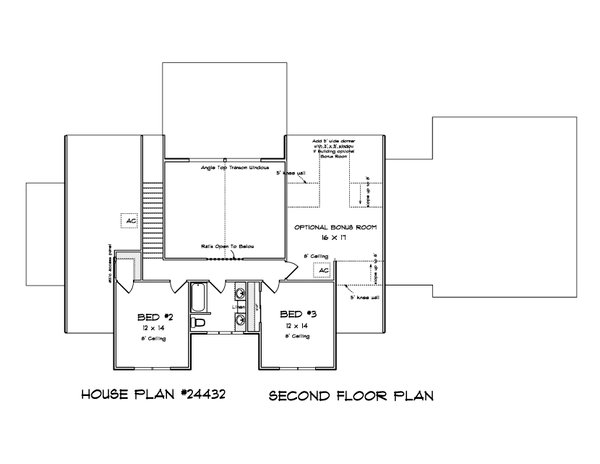 Home Plan - Farmhouse Floor Plan - Upper Floor Plan #513-2224