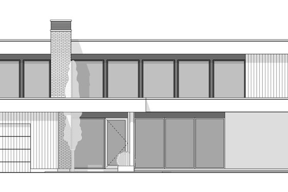 Exterior - Front Elevation 6 for Contemporary House Plan #1114-91 - 4 bed, 3.5 bath