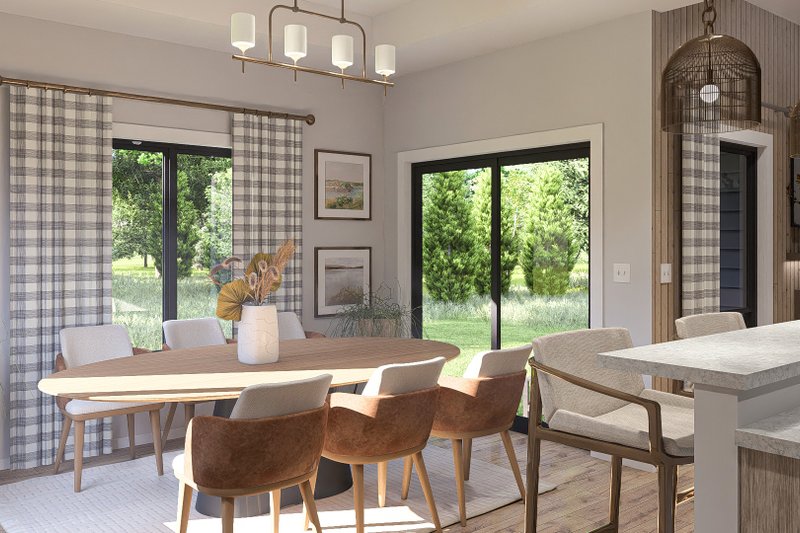 House Blueprint - Interior - Dining Room for Modern House Plan #455-419 - 3 bed, 2 bath