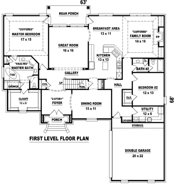 European Floor Plan - Main Floor Plan #81-1241