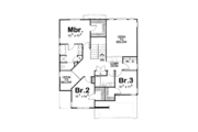European Style House Plan - 3 Beds 3 Baths 2076 Sq/Ft Plan #20-1741 