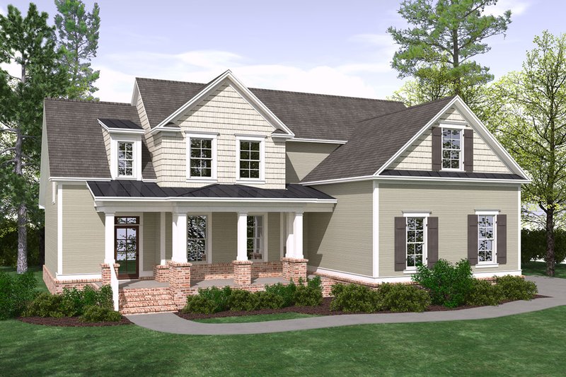 House Plan Design - Farmhouse Exterior - Front Elevation Plan #1071-18