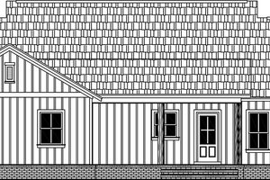 Exterior - Rear Elevation for Traditional House Plan #21-468 - 3 bed, 2.5 bath