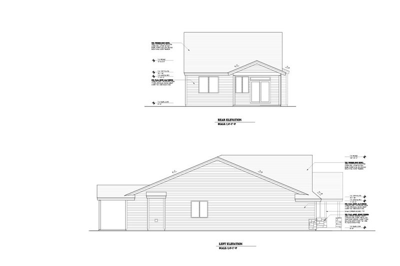 Home Plan - Exterior - Other Elevation 1 for Craftsman House Plan #53-749 - 3 bed, 2 bath