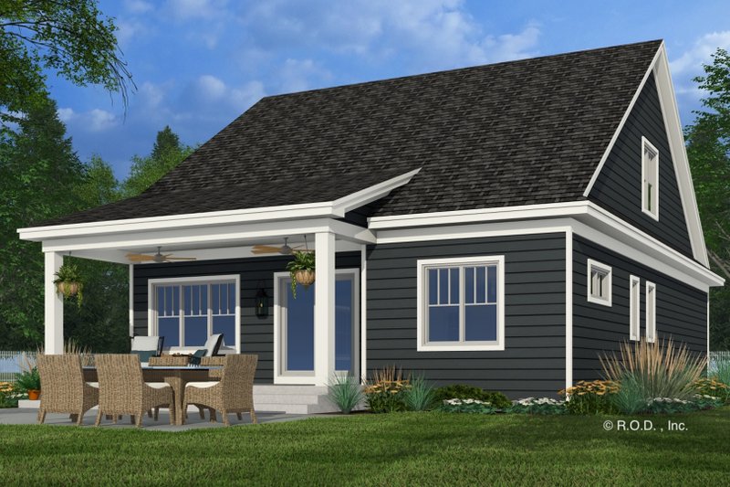 House Design - Exterior - Rear Elevation 1 for Bungalow House Plan #51-1286 - 3 bed, 3.5 bath