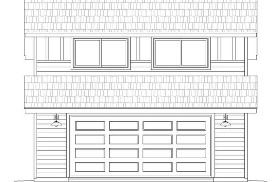 Exterior - Front Elevation 3 for Colonial House Plan #932-131, 0 bath