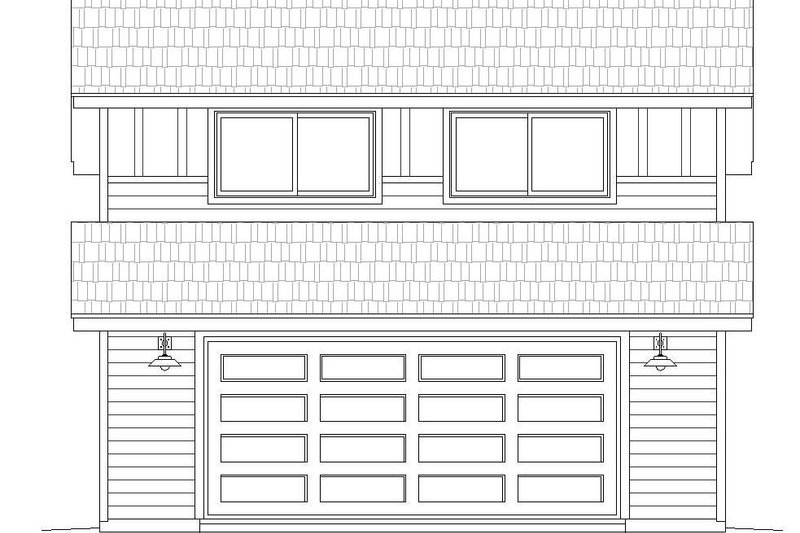 Home Plan - Exterior - Front Elevation 3 for Colonial House Plan #932-131, 0 bath