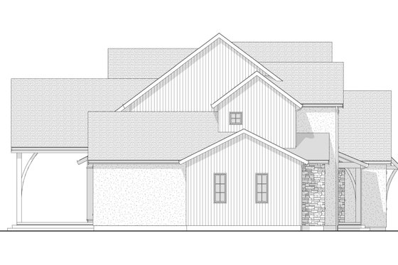 Exterior - Other Elevation for Farmhouse House Plan #1114-16 - 4 bed, 3.5 bath
