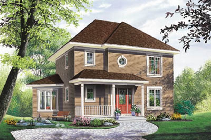 Traditional Style House Plan - 3 Beds 2 Baths 1662 Sq/Ft Plan #23-265