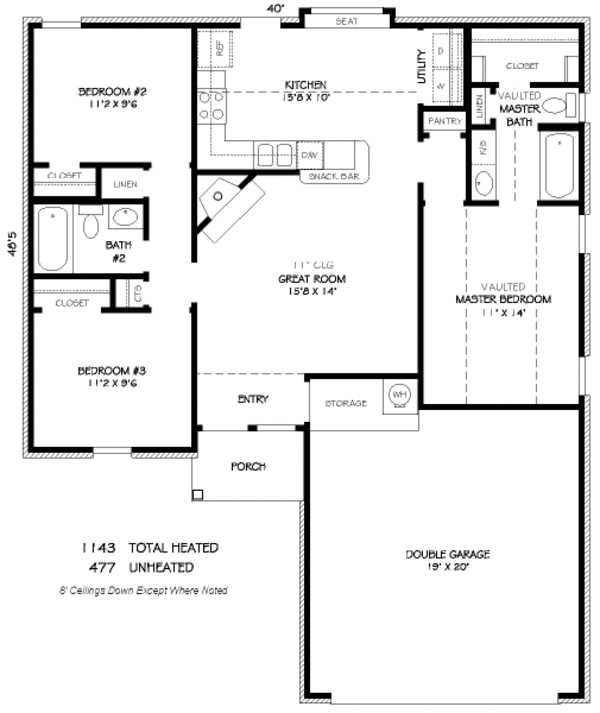 Traditional Floor Plan - Main Floor Plan #424-246