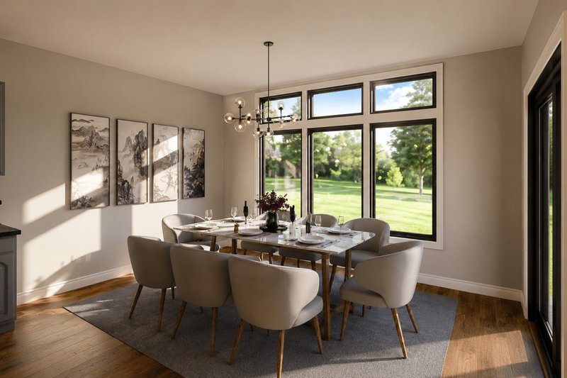 House Design - Interior - Dining Room for Craftsman House Plan #1064-479 - 3 bed, 2 bath