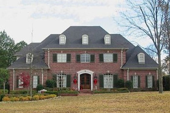 Exterior - Front Elevation for Colonial House Plan #81-1627 - 4 bed, 3.5 bath