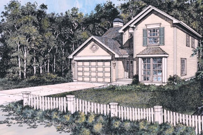 Dream House Plan - Traditional Exterior - Front Elevation Plan #48-305