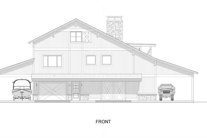 Dream House Plan - Exterior - Front Elevation 4 for Country House Plan #1069-32 - 4 bed, 3 bath