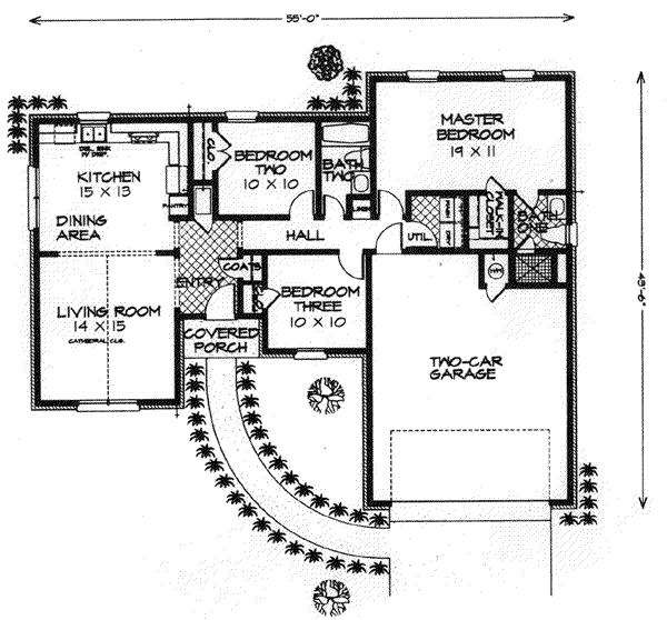 Traditional Floor Plan - Main Floor Plan #310-563