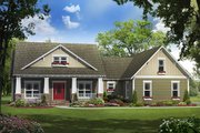 Craftsman Style House Plan - 3 Beds 2.5 Baths 1919 Sq/Ft Plan #21-292 