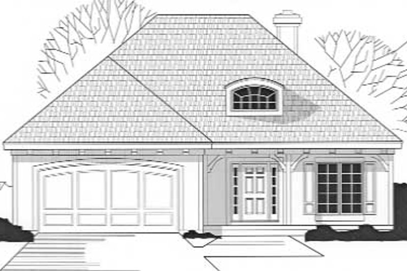 Traditional Style House Plan - 4 Beds 3 Baths 3531 Sq/Ft Plan #67-336 Exterior