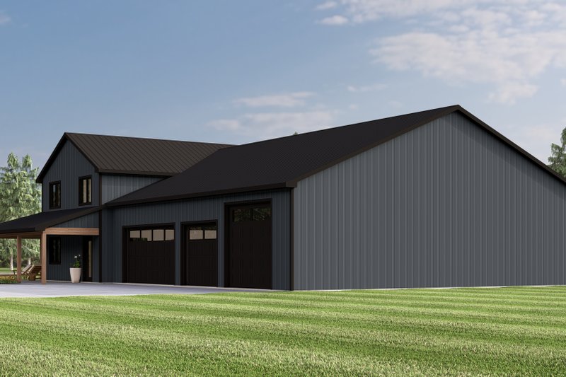 House Plan Design - Exterior - Other Elevation 1 for Barndominium House Plan #1064-381 - 3 bed, 2.5 bath