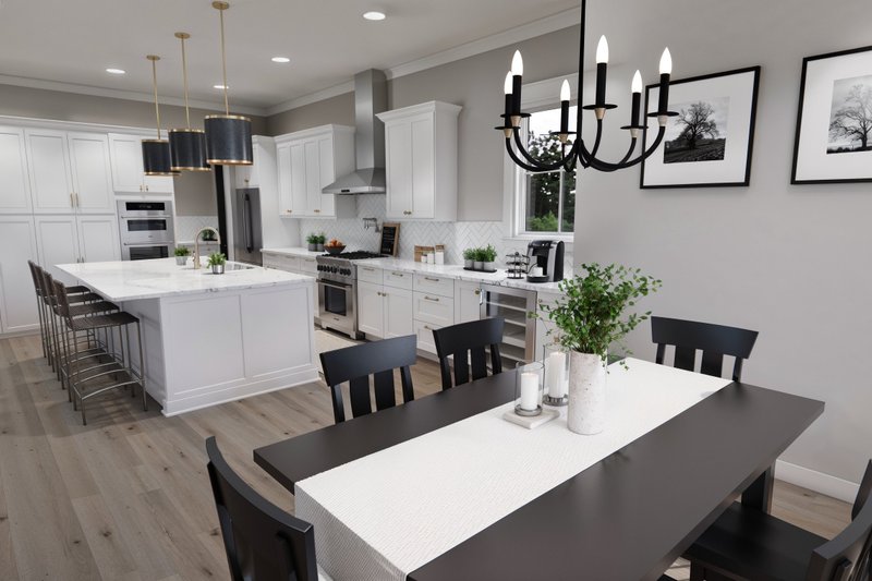 House Blueprint - Interior - Dining Room for Farmhouse House Plan #51-1259 - 3 bed, 3.5 bath