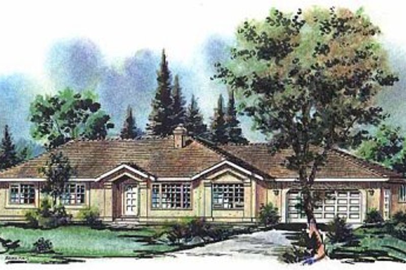 House Design - Ranch Exterior - Front Elevation Plan #18-119