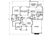 European Style House Plan - 4 Beds 3.5 Baths 3867 Sq/Ft Plan #67-457 