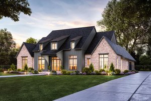 Exterior - Other Elevation for European House Plan #1074-70 - 4 bed, 3.5 bath