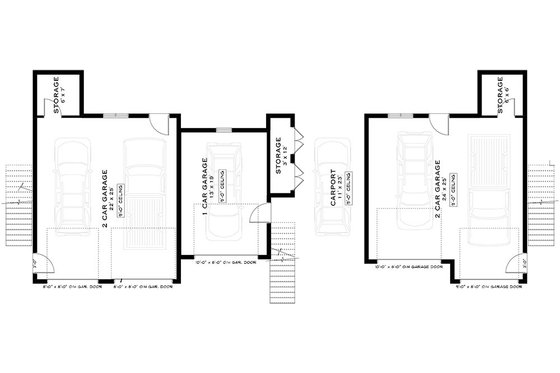 Floor Plan - Lower Floor for Contemporary House Plan #1101-43 - 9 bed, 6 bath
