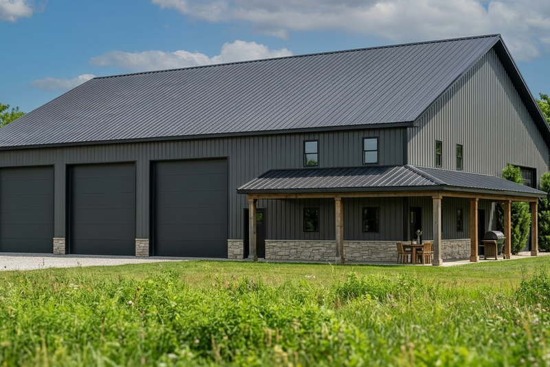 Dream House Plan - Exterior - Front Elevation 2 for Barndominium House Plan #1064-462, 1 bath