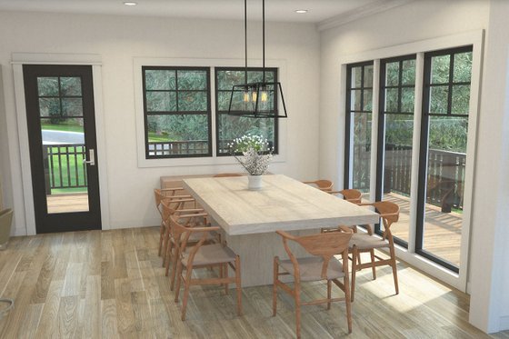 Interior - Dining Room 1 for Craftsman House Plan #124-680 - 3 bed, 2.5 bath